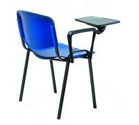 Sedie Impilabili in Plastica dura con Ribaltina scrittoio per sala Conferenze e aula formazione, scocca in plastica resistente, colori a scelta, resistente, prodotto 100% italiano (12)