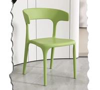 Sedie impilabili senza braccioli in plastica verde per esterni, sedie da pranzo colorate per cortile, prato, bistrot, ideale per ristoranti e sgabelli da bar