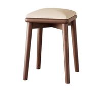 Sedie impilabili senza schienale dello sgabello di legno, posti a sedere portatili della cima quadrata per la scuola, isola della cucina, sala da pranzo