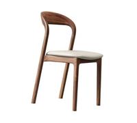 Sedie in legno in legno massiccio per sala da pranzo, ufficio o studia sedia da pranzo sul retro curvo in legno disponibili singoli pacchetti di quantità multipli bianco 81 * 43 * 46cm