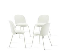 Sedie Marzia, set da 4, Bianco