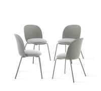 Sedie Marzia, set da 4, Grigio scuro