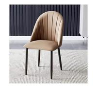 Sedie moderne imbottite con braccioli, comode sedie laterali in ecopelle, seduta imbottita per soggiorno e sala da pranzo (stile 1)