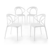 Sedie Olivia, Set da 4, Bianco