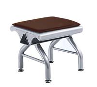 Sedie per sala d'attesa e reception, struttura in acciaio resistente con comodi cuscini in pelle, travi rinforzate per una maggiore stabilità, ideali per hall aeroportuali, ospedali e banche