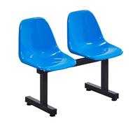 Sedie Per Sala D'Attesa - Sedie Da Ufficio A 2 Posti Per Reception, Panche Per Aeroporto, Banca, Ospedale, Salone Di Bellezza, Campo Da Basket, Scuola(Blue)