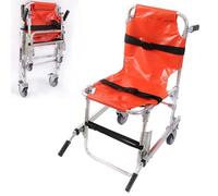 Sedie per Scale, Sedia a Rotelle Pieghevole per Scale di Emergenza In Alluminio con 2 Ruote, Sedia per Montascale Portatile con Capacità di Carico di 159 Kg/350,5 Libbre, Cuscino Staccabile