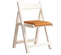 Sedie pieghevoli con cuscino, sedia pieghevole leggera e confortevole, moderna e semplice per feste, picnic, campeggio, ufficio, matrimoni (M, arancione)