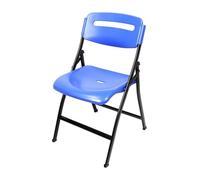 Sedie Pieghevoli da Esterno in Plastica Salvaspazio Sedia Pieghevole Portatile con Schienale Fino a 100 Kg Sedie Pieghevoli da Interno per Sala Pranzo per Casa Ufficio Festa(Blue)