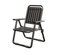 Sedie Pieghevoli da Esterno, Sedia Mare Pieghevole Portatile, Facile da Riporre, Non Richiede Installazione, Adatta a Una Varietà di Scene All'aperto, Come Balcone, Picnic, Cortile e Pesca(Black)