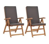 Sedie pieghevoli da giardino con cuscini, leggere, resistenti, reclinabili per esterni, per casa, terrazza e parco, perfette per rilassarsi e vivere all'aperto