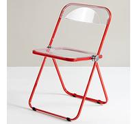 Sedie pieghevoli moderne acriliche trasparenti con progettazione invisibile unica per il salotto Red PC Plastic Seat