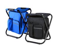 Sedie Pieghevoli Per Sedile Da Campeggio Leggero Esterno E Regolabile, Borsa Per Refrigerazione Dello Zaino Reclinabile Per Patio Picnic A Bordo Piscina Festival Del Cortile Da Giardino Alpinismo Port