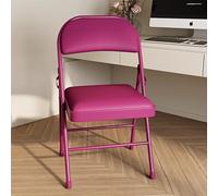 Sedie pieghevoli portatili con cuscino spesso per interni ed esterni, impilabili, per uso commerciale, per ufficio, festa di nozze, sala da pranzo, colore nero