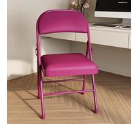 Sedie pieghevoli portatili con spessi sedili imbottiti, per interni ed esterni, impilabili, per uso commerciale, per eventi, matrimoni, feste, ufficio, cucina e sala da pranzo, colore: viola