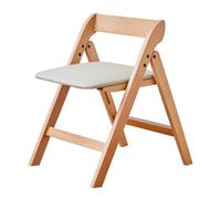 Sedie pieghevoli portatili in legno da cucina con design non assemblato, seduta imbottita, sedia imbottita per casa e ufficio (stile 1)