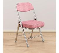 Sedie pieghevoli retrò con sedili imbottiti, schienale in velluto a coste, carico massimo 200 kg, sedie per sala da pranzo, design elegante e confortevole