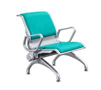 Sedie sala d'Attesa e Ricezione d'Ufficio in PU con Braccioli, Sedute per Ospiti 1/2/3 Posti & Panca per Sala d'Attesa, Adatto per Aeroporto, Clinica, Ospedale, Banca(Green,68*70*80cm/27*27*32")