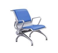 Sedie sala d'Attesa e Ricezione d'Ufficio in PU con Braccioli, Sedute per Ospiti 1/2/3 Posti & Panca per Sala d'Attesa, Adatto per Aeroporto, Clinica, Ospedale, Banca(Blue,68*70*80cm/27*27*32")