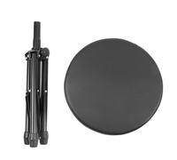 Sedile a Trono per Batteria, Sgabello per Batteria Girevole, Sedile Imbottito per Batteria con Altezza e Angolazione Regolabili, Sgabello per Batteria Pieghevole per Studio di