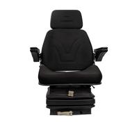 Sedile Top in tessuto nero completo di sospensione meccanica e guide