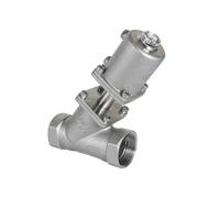 Sedile angolare pneumatico in acciaio inossidabile DN40 | Tipi multichiusi/aperti: for applicazioni con vapore e olio(Single Open)