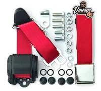Sedile Anteriore Cintura Kit Completamente Automatico Inerzia Cromo Fibbia Red A