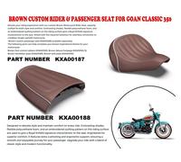 Sedile anteriore e posteriore personalizzato originale Royal Enfield Goan...