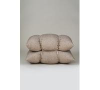 Sedile Bala by Wool4Life & Amazon, 100% Lana Guirra di Valencia, Edizione Limitata, Madrid Design Festival, Inés Sistiaga, Pouf di design, Seduta imbottita, 80 x 65 x 45 cm, colore: Beige/Naturale