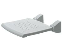 SEDILE BIANCO RIBALTABILE X DOCCIA ALLUMINIO/INOX/POLIPROPILENE