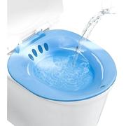 Sedile bidet portatile per WC Sitz Bath, accessorio bidet per la cura delle emorroidi post-parto e del perineo, blu