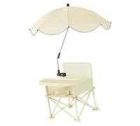 Sedile booster pieghevole per il viaggio - booger portatile con tavolo da pranzo e cinture sicure | Sedile di richiamo compatto con ombrellone per bambini da 6 a 36 mesi, ideale per la casa, i v