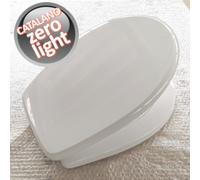 Sedile compatibile per wc ZERO LIGHT Catalano bianco europeo con cerniere in acc