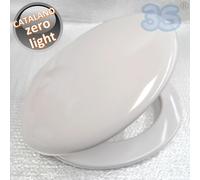 Sedile compatibile per wc ZERO LIGHT Catalano bianco europeo con cerniere in acc