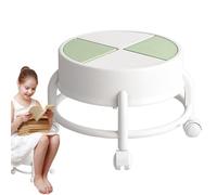 Sedile con ruote Basso, sgabello a rotelle basso, sedile sgabello per sedia a rotelle, girevole per soggiorno, garage, negozio, casa, rotante, mobile robusto