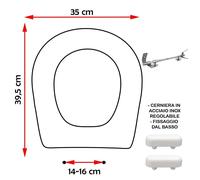 SEDILE COPRIWATER COMPATIBILE AXA NORMAL 48 BIANCO
