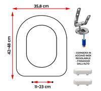 SEDILE COPRIWATER COMPATIBILE CATALANO C2 LIGHT BIANCO