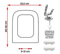 SEDILE COPRIWATER COMPATIBILE CESAME ERICE BIANCO