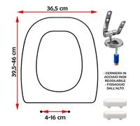 SEDILE COPRIWATER COMPATIBILE DISEGNO CERAMICA TRATTO BIANCO