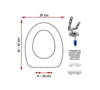 SEDILE COPRIWATER COMPATIBILE DOLOMITE CORALLO BIANCO