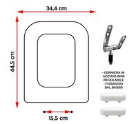 SEDILE COPRIWATER COMPATIBILE DOLOMITE EPOCA BIANCO