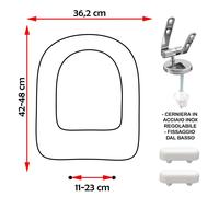 SEDILE COPRIWATER COMPATIBILE DOLOMITE GEMMA 2 DUE BIANCO