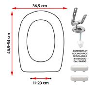 SEDILE COPRIWATER COMPATIBILE DOLOMITE LAGO (LUNGO) BIANCO