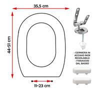 SEDILE COPRIWATER COMPATIBILE DOLOMITE LAGO MONOBLOCCO BIANCO