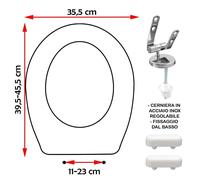 SEDILE COPRIWATER COMPATIBILE DOLOMITE QUARZO BIANCO
