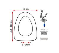 SEDILE COPRIWATER COMPATIBILE DOLOMITE SWEET LIFE BIANCO
