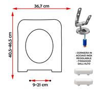 SEDILE COPRIWATER COMPATIBILE EOS EDGE QUADRA BIANCO