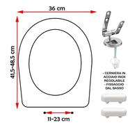 SEDILE COPRIWATER COMPATIBILE ESEDRA IMMAGINE BIANCO