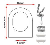 SEDILE COPRIWATER COMPATIBILE FALERII H20 SMALL BIANCO