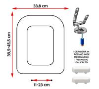 SEDILE COPRIWATER COMPATIBILE GALASSIA ALISEO BIANCO